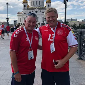 John 'Faxe' Jensen og Henrik 'Store' Larsen